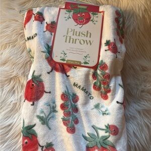 Tomato Print Kids Pajamas - White with Red and Green